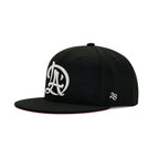 DLA (Daruma LA) Black Red Snapback Cap