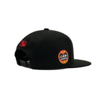 DLA (Daruma LA) Black Red Snapback Cap