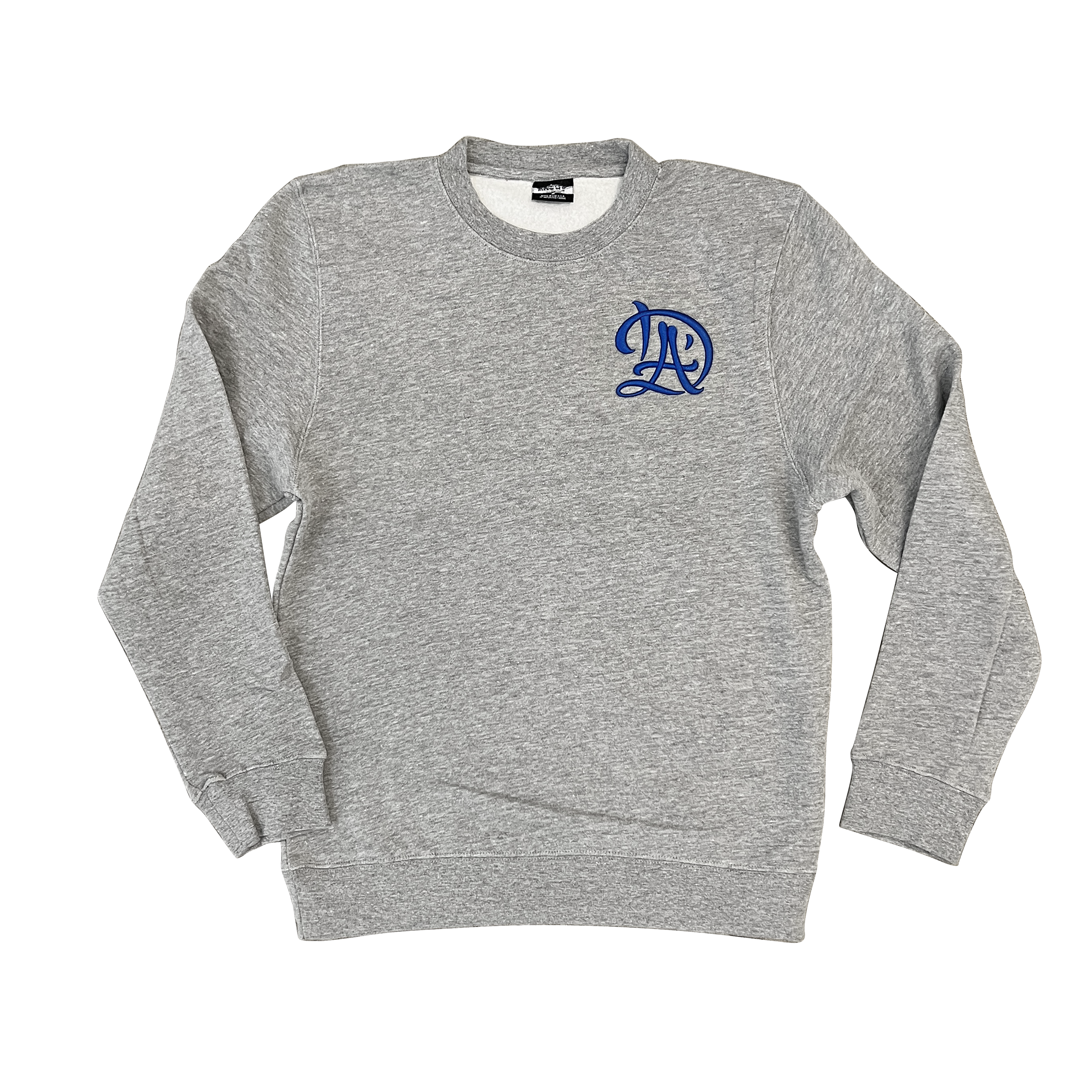 DLA Puff Embroidered Crewneck Heather Grey (Sample Sale Limited Quantity)
