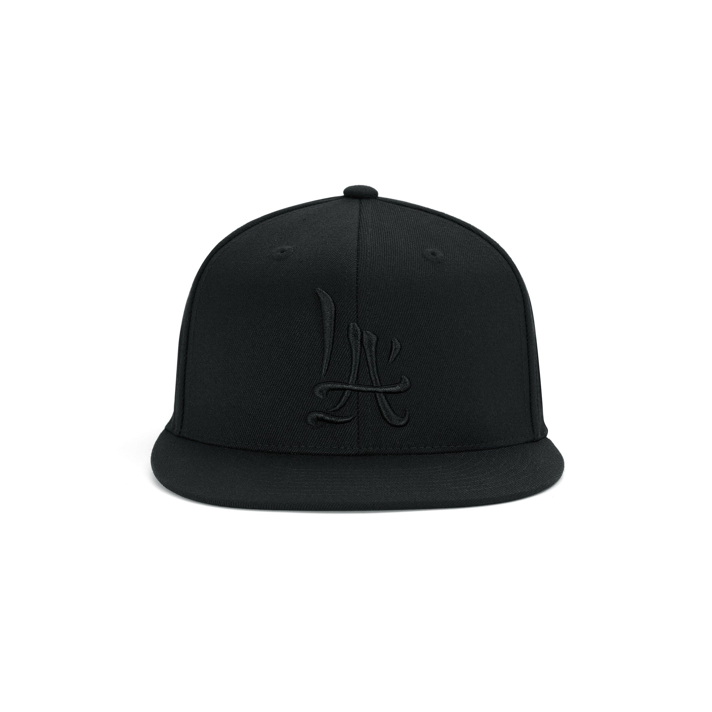 Class 28 LA Brush Calligraphy Black/Black Snapback (Sample Sale)