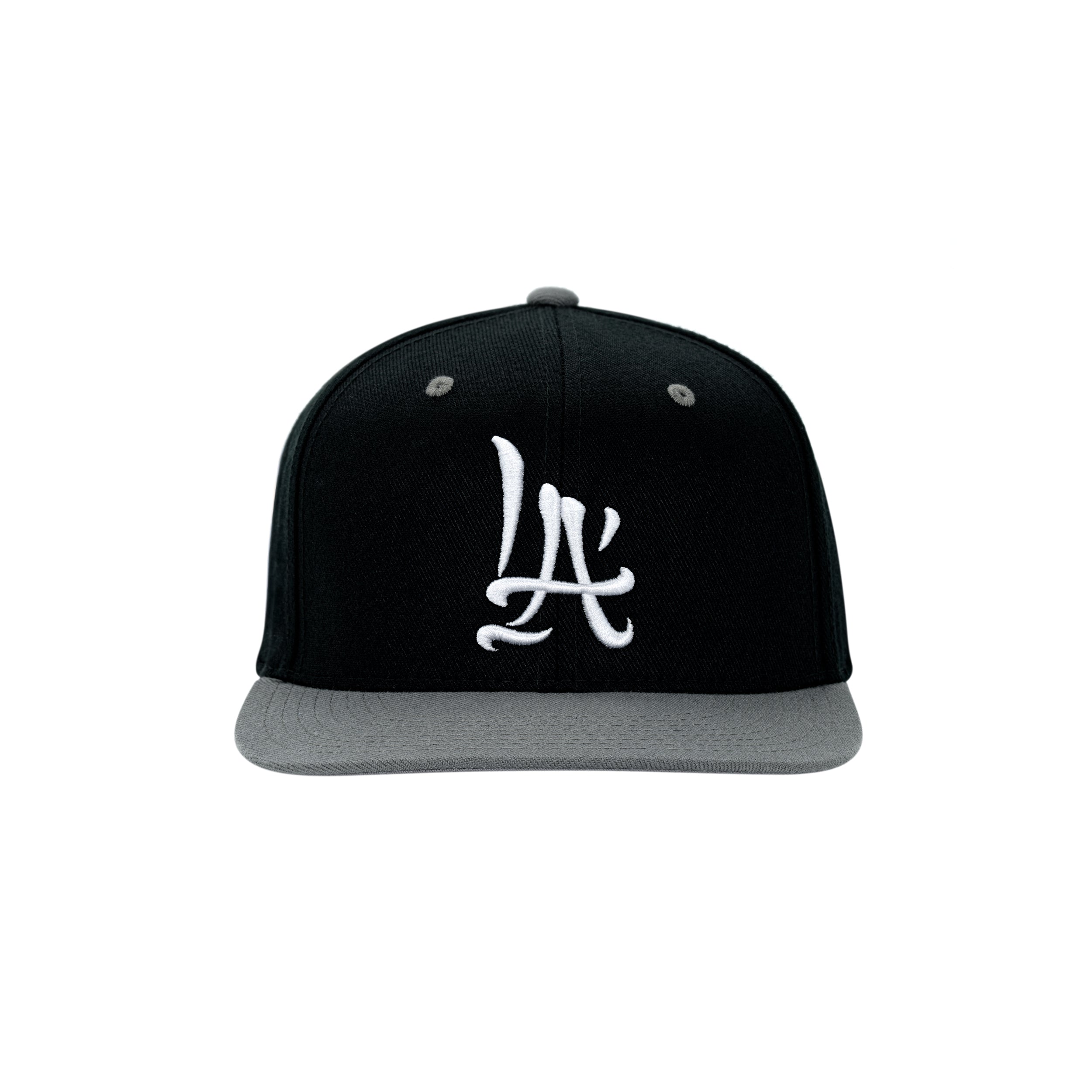 Class 28 LA Brush Calligraphy Black/Grey Snapback (Sample Sale)