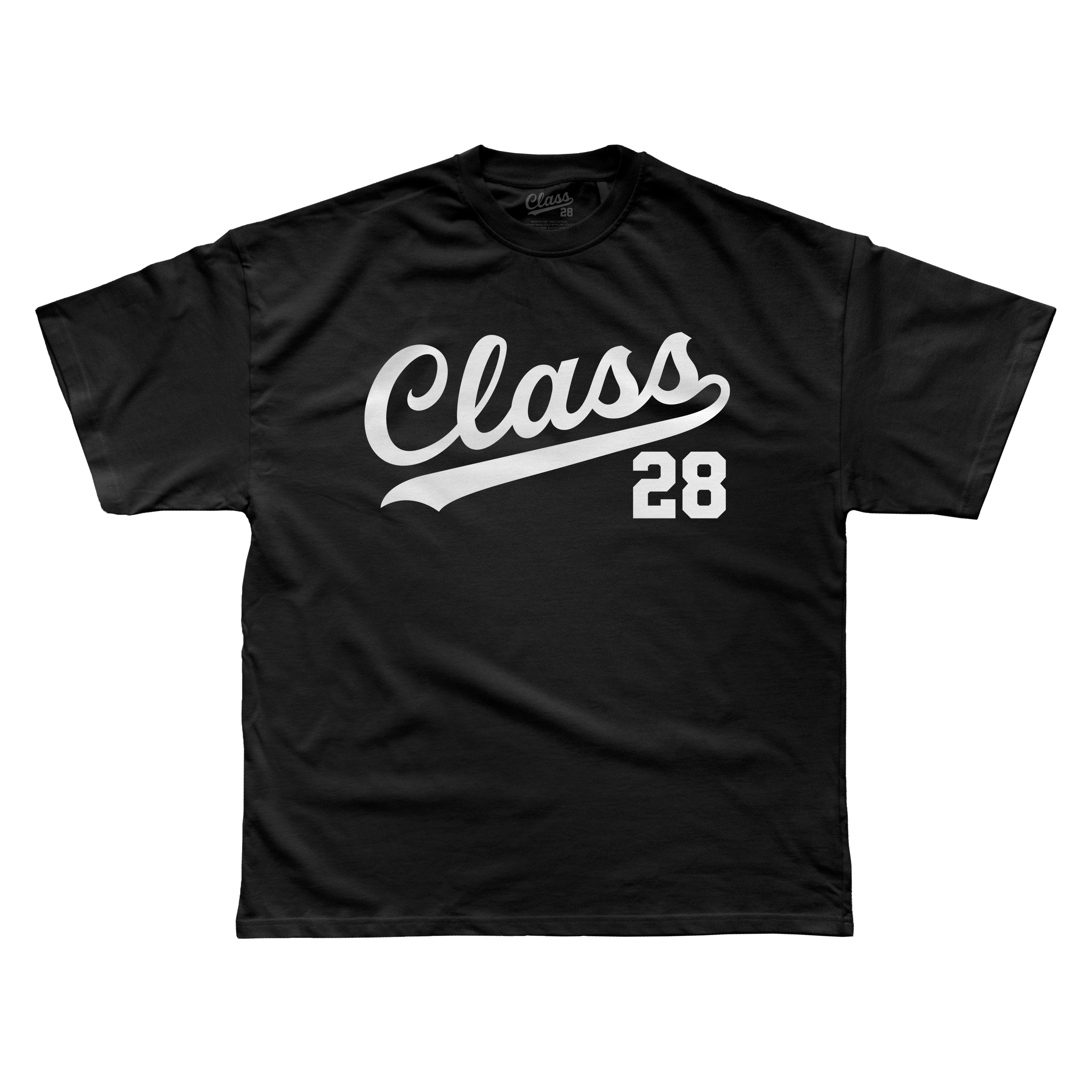 Class 28 Classic Script Logo Tee Black