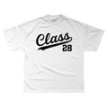 Class 28 Classic Script Logo Tee White