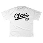 Class 28 Classic Script Logo Tee White